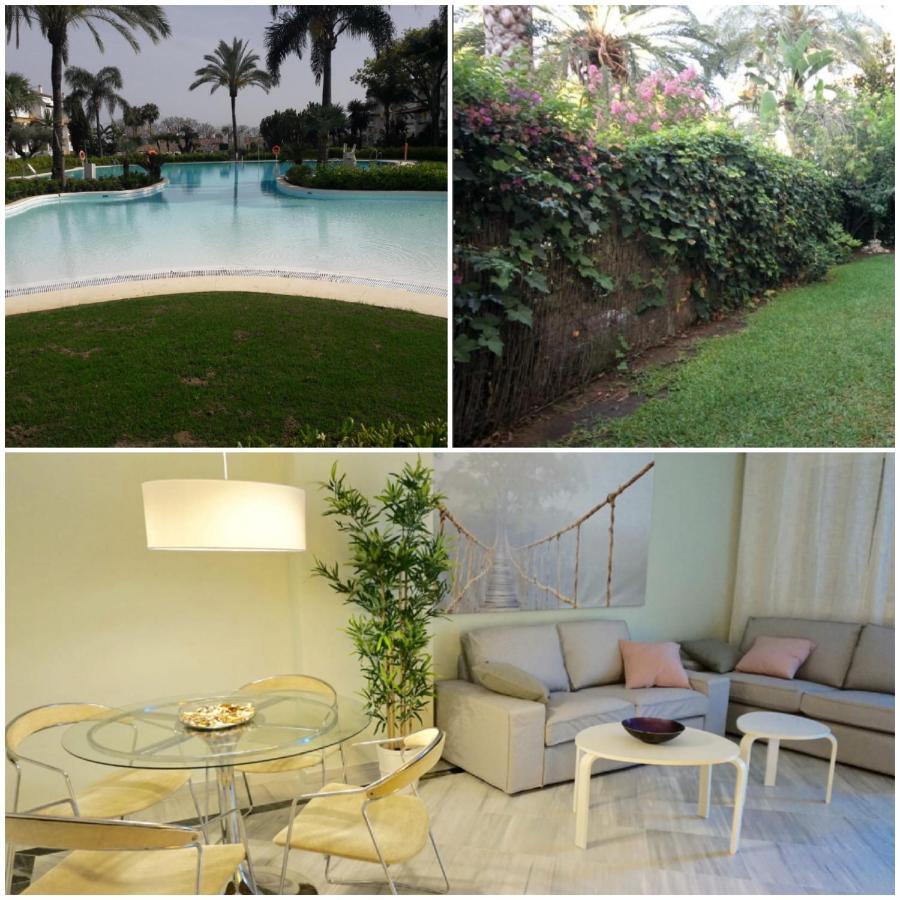 Appartamento Chez Elo's Marbella Milla de Oro. Jardin Privado Esterno foto