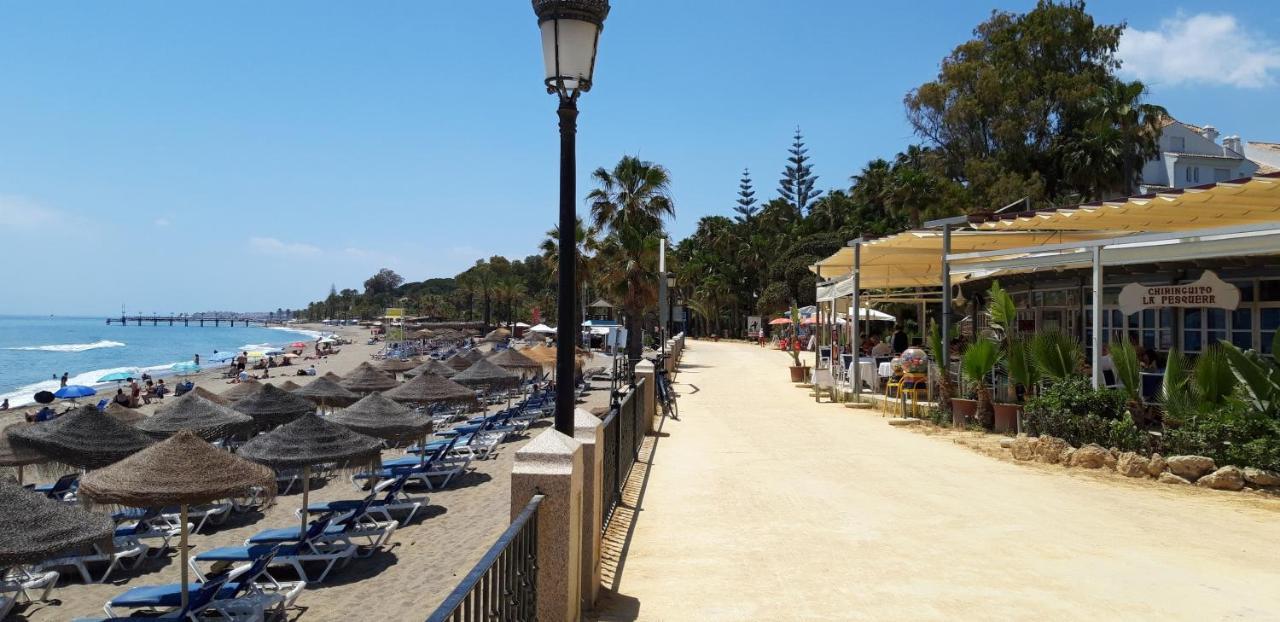 Appartamento Chez Elo's Marbella Milla de Oro. Jardin Privado Esterno foto